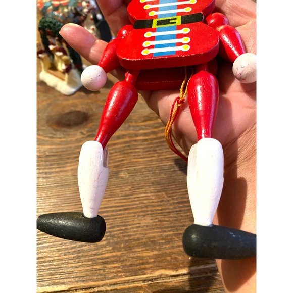 Vintage German Wooden Jumping Jack Ornament Puppets Man Woman Girl Pull String - Picture 4 of 5
